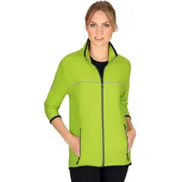 TRIGEMA Trainingsjacke TRIGEMA Praktische Sportjacke aus Microfaser (1-St) gelb