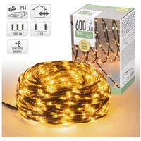 ECD Germany Micro Cluster Lichterkette Drahtlichterkette warmweiß Innen Außen