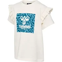 Hummel Flowy Ruffle Kurzarm-t-shirt - Marshmallow 122