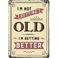 Nostalgic-Art Retro Blechpostkarte, 10 x 14 cm, I'm not