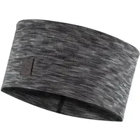 Buff Merino Wide Stirnband multistripes fog grey