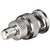 Goobay SMA-Buchse > BNC-Stecker - mit vergoldeten Kontakten, für