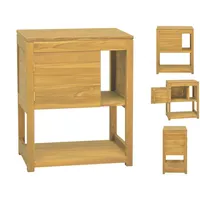 VidaXL Badschrank cm Massivholz Teak