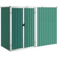 VidaXL Metallgerätehaus 2,25 x 0,89 x 1,61 m grün