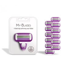 My-Blades Rasierklingen kompatibel mit Gillette Venus, Plastikneutral Swirl und