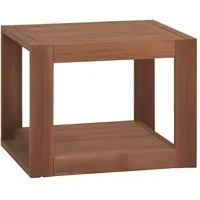 VidaXL Wand-Badregal 45x45x35 cm Massivholz Teak