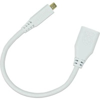 Raspberry Pi 4 Official Micro HDMI 2.0 Adapter, weiß,