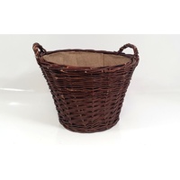 FD Aufbewahrungskorb Kiepe braun mit Jute klein