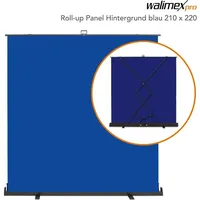 Walimex pro Roll-up Panel Hintergrund blau 210x220 (23213)