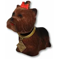 RAKSO Wackel Figur Hund Yorkshire Terrier Wackelfigur H 12,5