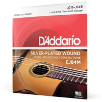 D'Addario EJ84M Gypsy Jazz Nylonsaiten Medium 011' - 045'
