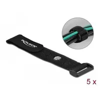 DeLock Klett-Kabelbinder mit Schlaufe und Befestigungsöse L x B