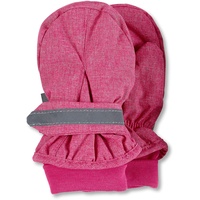 Sterntaler Fäustlinge uni in magenta melange | Gr.: 2