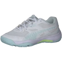 Puma SolarFLASH II Hallenschuhe Kinder white/nitro blue/fizzy light 28