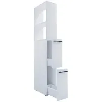 VCM Sadilo XL Hochschrank 25 x 50 cm Weiß