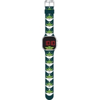 Accutime LED-Kinderuhr The Mandalorian Baby-Yoda (grün),