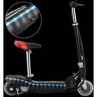 VidaXL E-Scooter mit Sitz und LED schwarz