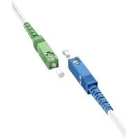 Goobay 59617 Glasfaserkabel FTTH (OS2) White, Simplex 0,5 m