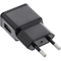 InLine USB Ladegerät Single Netzteil, 100-240V zu 5V/1,2A, schwarz