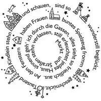 Rayher Weihnachten Motivstempel Weihnachtsgedicht 7,0 x 7,0 cm