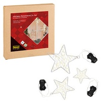 IDENA 31610 - LED Deko Metallsterne mit integrierter Lichterkette