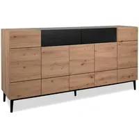 Homestyle4u Sideboard 180 x 90 x 42 cm Braun