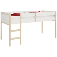 LÜTTENHÜTT »Janne«, Kiefernholz, Einzelbett, inklusive Holzleiter, Liegefläche 90x200 cm