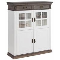 Home Affaire Highboard »Vinales«, Vitrine, Breite 112 cm weiß