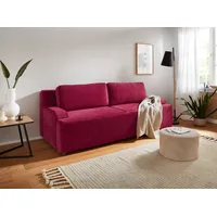 Home Affaire Schlafsofa HOME AFFAIRE "Halbschlaf", rot (bordeaux), B:225cm