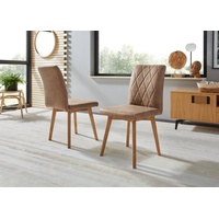 Home Affaire Esszimmerstuhl »Brest«, (Set), 2 St., Microfaser, Gestell