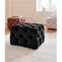 Home Affaire Polsterhocker »Kalina«, mit klassischer Chesterfield-Knopfheftung, passend zur