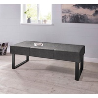Home Affaire Sitzbank »Oliver«, Breite 140cm, mit Metallgestell, grau