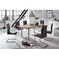 Home Affaire »New York«, Balkeneiche massiv mit ausdrucksstarker Holzoptik