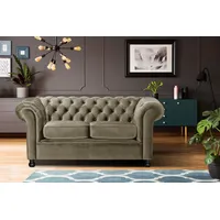 Home Affaire Chesterfield-Sofa »Chesterfield Home 2-Sitzer«, mit edler Knopfheftung