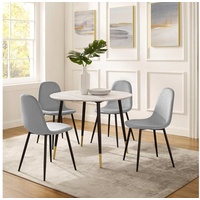 LEONIQUE »Eadwine, TOPSELLER! Sitzgruppe Esstisch plus 4 Esszimmerstühle« 1