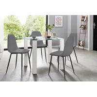INOSIGN Essgruppe 5-tlg. grau/weiß