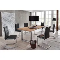 Home Affaire Esstisch »Brooklyn«, aus massiver Wildeiche beige