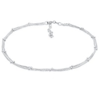 Elli Fußkette "Fußkette mit Kugeln Zeitlos Schmuck Geschenk 925