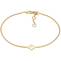 Elli Premium Armband Kleeblatt Glück Talisman 585 Gelbgold, Kleeblatt