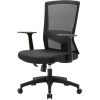 Mendler Bürostuhl HWC-J90, Schreibtischstuhl, ergonomische S-förmige Rückenlehne, verstellbare Taillenstütze
