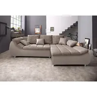INOSIGN Ecksofa »Imola elegant und bequem, aktuelle Steppung im