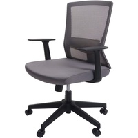 MCW Bürostuhl MCW-J90, Schreibtischstuhl, ergonomische S-förmige Rückenlehne, verstellbare Taillenstütze