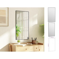 VidaXL Türspiegel Schwarz 40x80 cm Glas und Aluminium