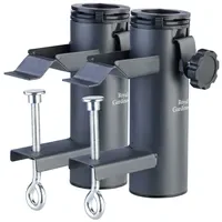 Royal Gardineer Balkonhalter 2er-Set Stahl pulverbeschichtet