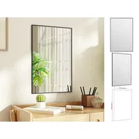 VidaXL Türspiegel Schwarz 40x60 cm Glas und Aluminium