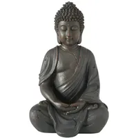 Munaduna Buddha H.20 cm Kunstharz braun