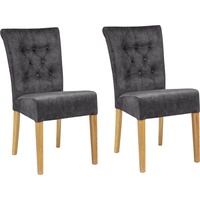 Home Affaire Polsterstuhl »Queen«, (Set), 2 St., Samtvelours, Esszimmerstuhl