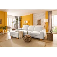 Home Affaire Ecksofa »Dundee L-Form«, wahlweise mit Kopfteilverstellung und