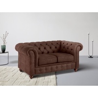 Home Affaire Chesterfield-Sofa »Chesterfield 2-Sitzer B/T/H: 150/89/74 cm«, mit