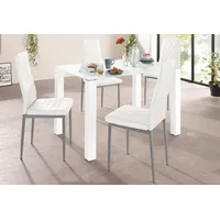 INOSIGN Essgruppe, (Set, 5-tlg), mit Glastisch, Breite 120 cm
